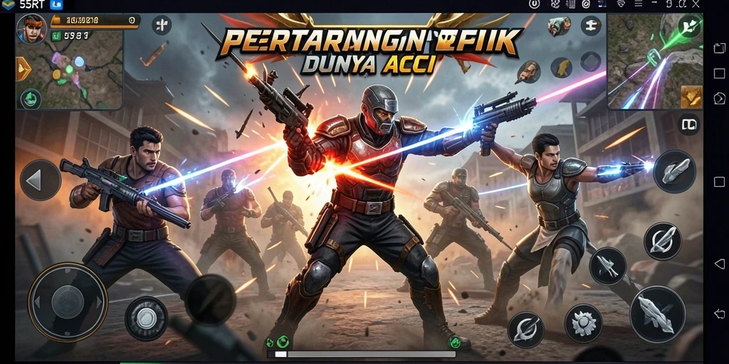 Tangkap momen aksi mendebarkan dari gameplay 55RT.