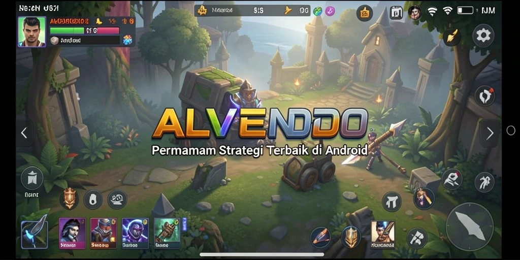 Tampilan mendebarkan dari gameplay ALVENDO yang penuh strategi.
