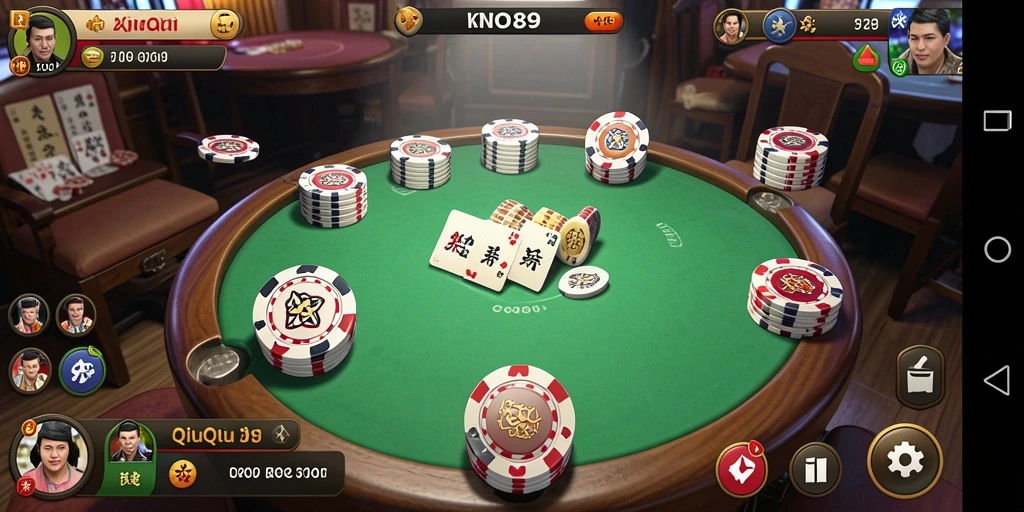 Screenshot gameplay QiuQiu KNO89 yang seru dan interaktif.