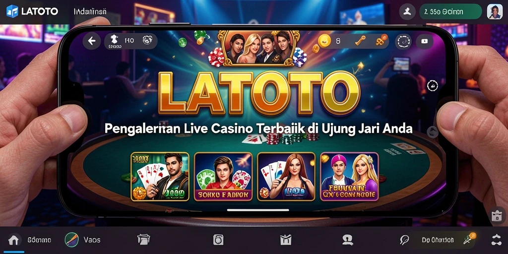 Tampilan gameplay Live Casino LATOTO yang menegangkan dan interaktif.