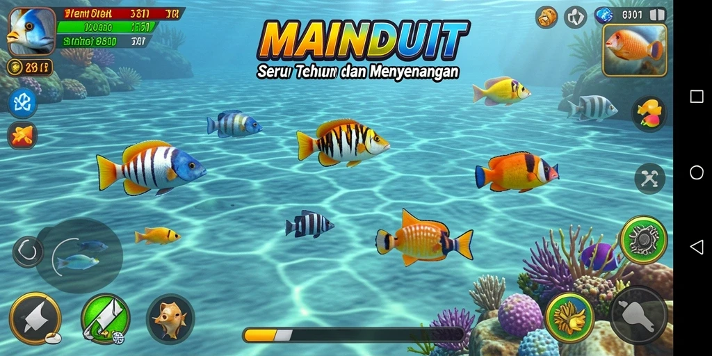 Tampilan gameplay MAINDUIT yang seru dan penuh warna.