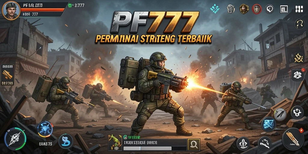 Tampilan gameplay PF777 yang menarik dengan aksi perang yang mendebarkan.