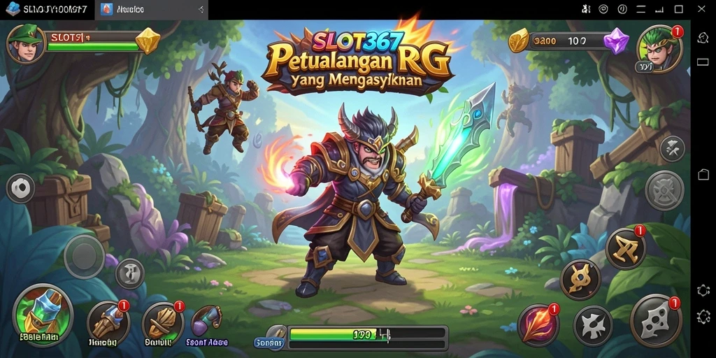 Screenshot menunjukkan karakter dalam pertempuran seru di SLOT367.