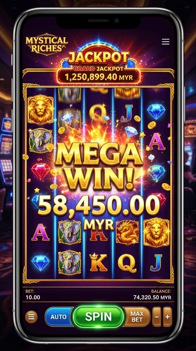 Tampilan halaman utama aplikasi idagame.